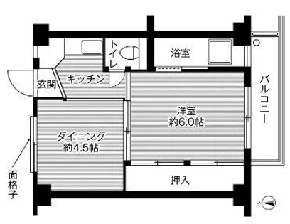 ビレッジハウス木戸【2階】の間取り