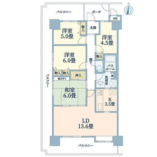 グレーシィ須磨アルテピアⅢ番街2期棟【15階】の間取り