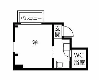 プレスイン名駅南【3-C号室】の間取り