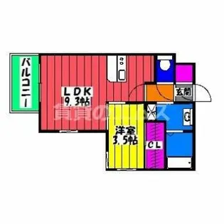 リアンレガーロ井尻駅前弐番館【3階】の間取り