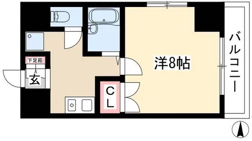 casa桜・千種【203号室】の間取り