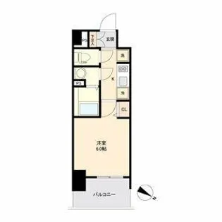 アステリ鶴舞トゥリア【0408号室】の間取り