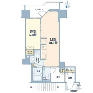 プレミスト京都御池通【2階】の間取り