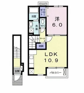 アップヒルロジェ【2階】の間取り