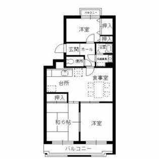 プランタンハイツ【304号室】の間取り