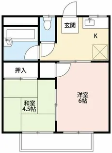 シャトレ城南B【102号室】の間取り