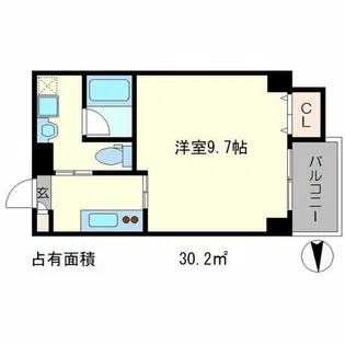 ヴェルデ御所東【4階】の間取り