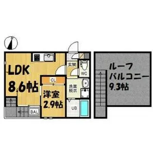 GRANDTIC青山【2階】の間取り
