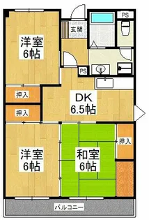 ハイツNAKAYA【3階】の間取り