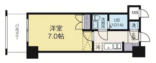 No67BENEFIT21博多【9階】の間取り