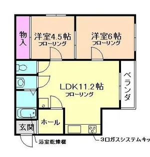 メゾンコンフォルテ【2階】の間取り
