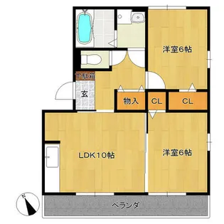 グランシャリオ前屋敷 A棟【2階】の間取り