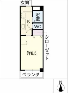 ルピナスUMESATO【3階】の間取り
