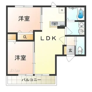 ベストハイム富秋【2階】の間取り