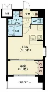 スプランディッド梅田北【8階】の間取り