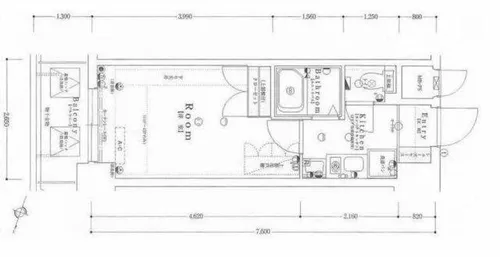 ラナップスクエア天満プライム【10階】の間取り