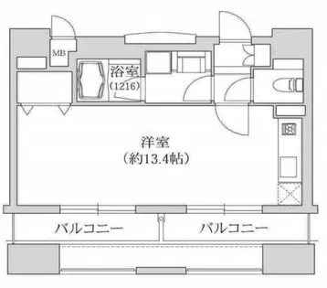KAISEI江戸堀【3階】の間取り