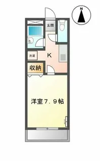 ウエストリバー【2階】の間取り