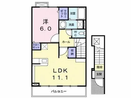 ドゥーエ【2階】の間取り