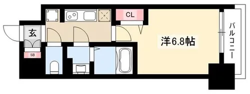 プレサンス名古屋駅ゲート【9階】の間取り
