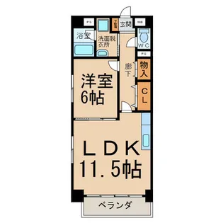 アルフル【1階】の間取り