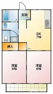 エクセルコート小鷹野【2階】の間取り