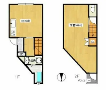 ビアンフェ下鴨 西棟【1階】の間取り