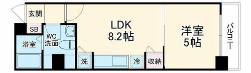 More七条【4階】の間取り