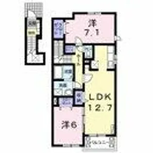 ベラージオA【2階】の間取り