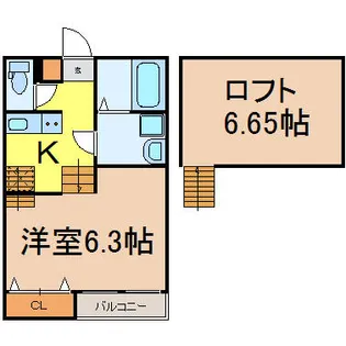 Creo栄生壱番館【1階】の間取り