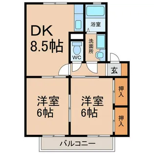 センチュリーパーク【2階】の間取り