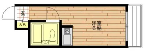 朝日プラザ天王寺東ピエ・タ・テール【1階】の間取り