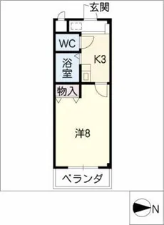 シャトレ浦里【3階】の間取り