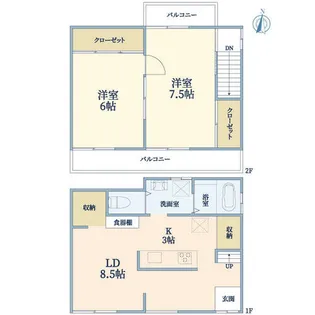 京都府京都市南区久世上久世町【一戸建】の間取り