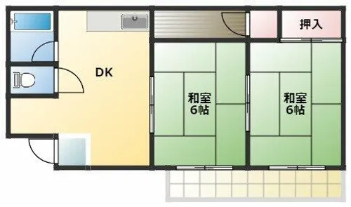 日下マンション【201号室】の間取り