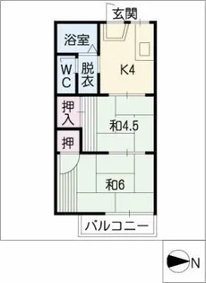 タウニー藤一 C棟【1階】の間取り