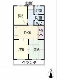 コーポニューフレンド第二【3階】の間取り
