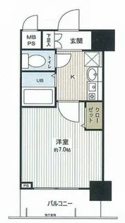 エスリード新梅田【3階】の間取り