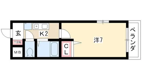 プラスパー森末【3階】の間取り