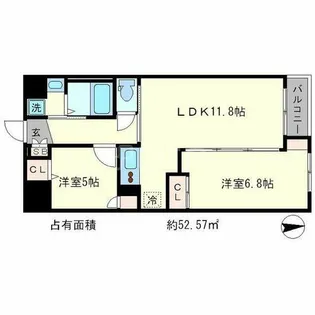 プラネシア神宮道【2階】の間取り