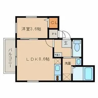 Charme Saison【1階】の間取り