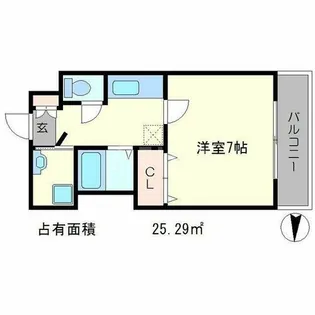 ウィズナスコート宝ヶ池【3階】の間取り