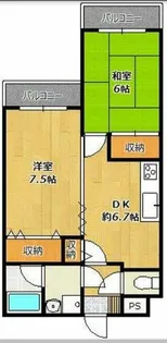 ルナポリス【3階】の間取り