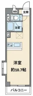 YHOスクエア【403号室】の間取り