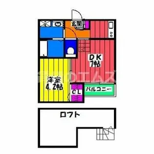 BLISS横手【102号室】の間取り