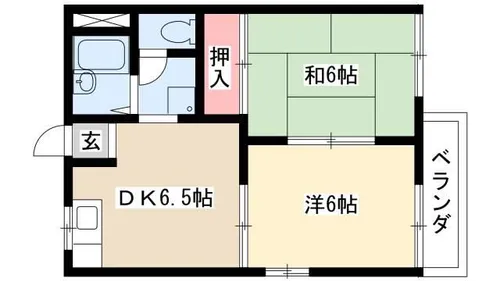 カーサベルーサII【2階】の間取り
