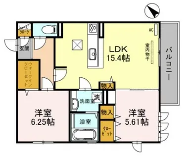 Yama-ni【2階】の間取り