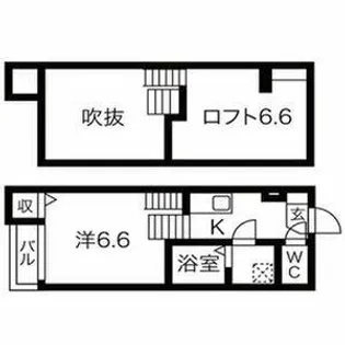 LUNA FORZA新守山【104号室】の間取り