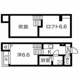LUNA FORZA新守山【104号室】の間取り