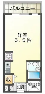 学園西カレッジハイツ【4階】の間取り